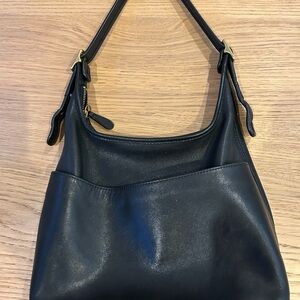 Coach Hobo Legacy Black Leather Shoulder Bag